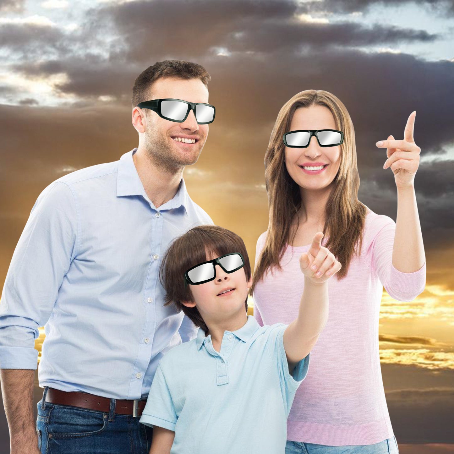 Biniki Solar Eclipse Glasses - ISO 12312-2:2015(E) & CE Certified, Durable Plastic Eclipse Glasses for Direct Sun Viewing